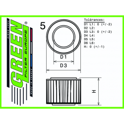 Φίλτρο Αέρος GREEN Κωδ.: R374535